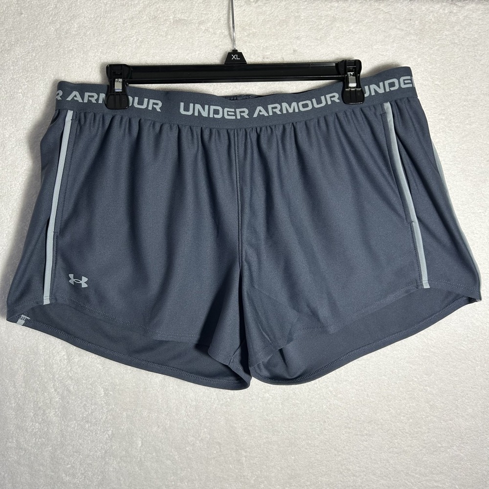 Under Armour Womens Size XL Gray Tech Play Up Athletic Shorts